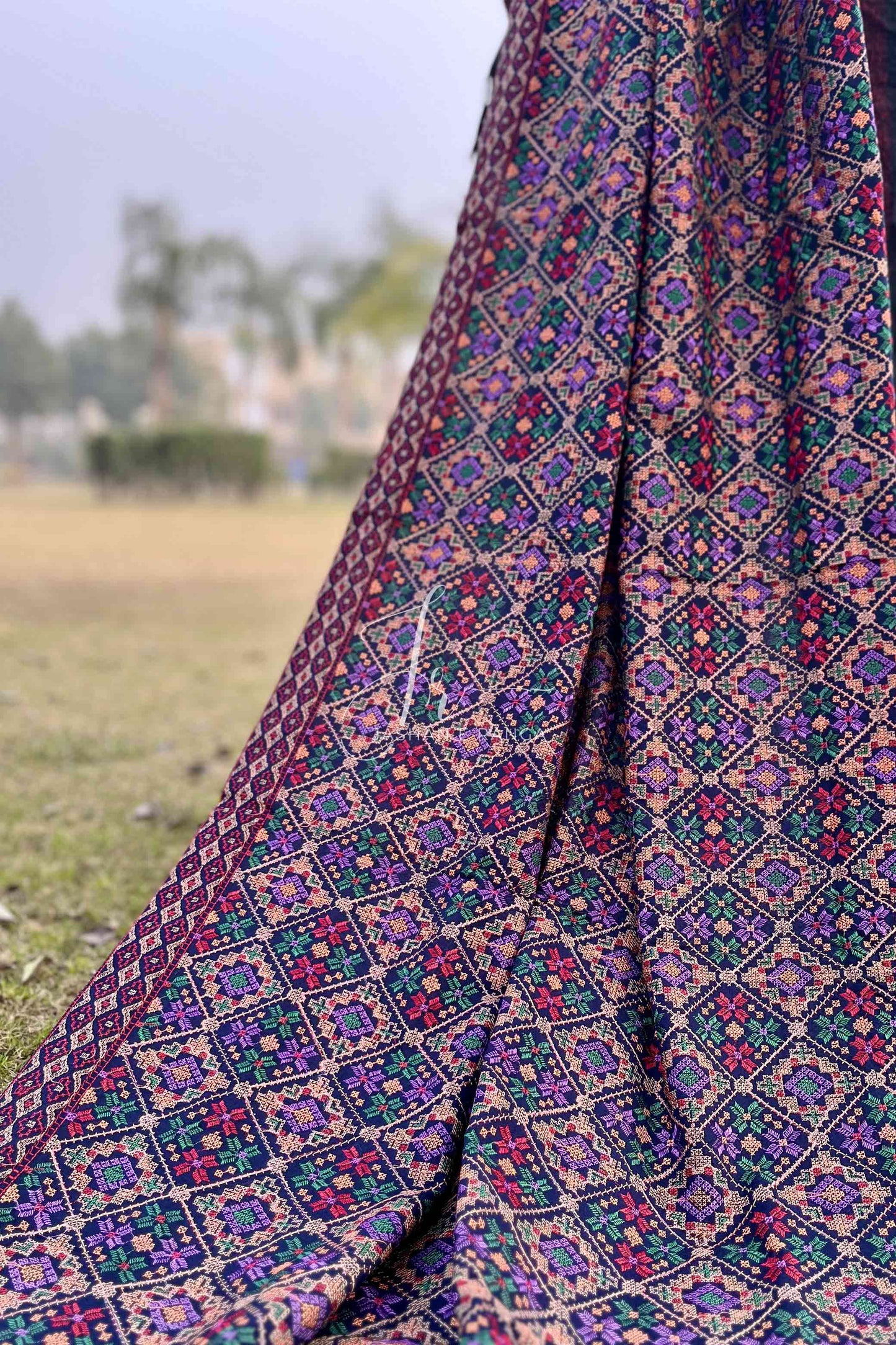 Luxury Formal Full Embroidered Karandi Shawl