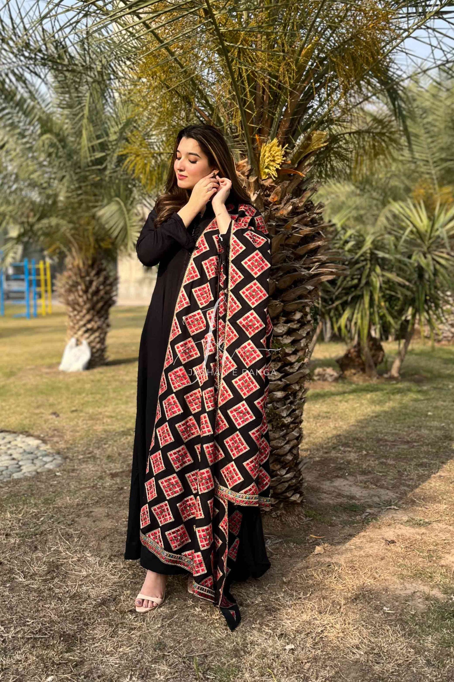 Karandi Embroidered Shawl
