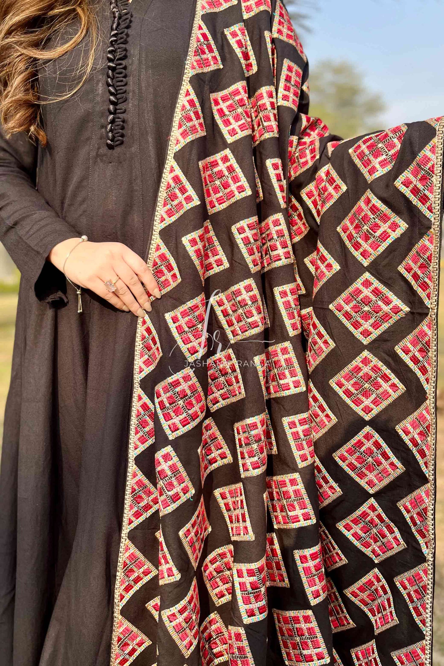 Karandi Embroidered Shawl
