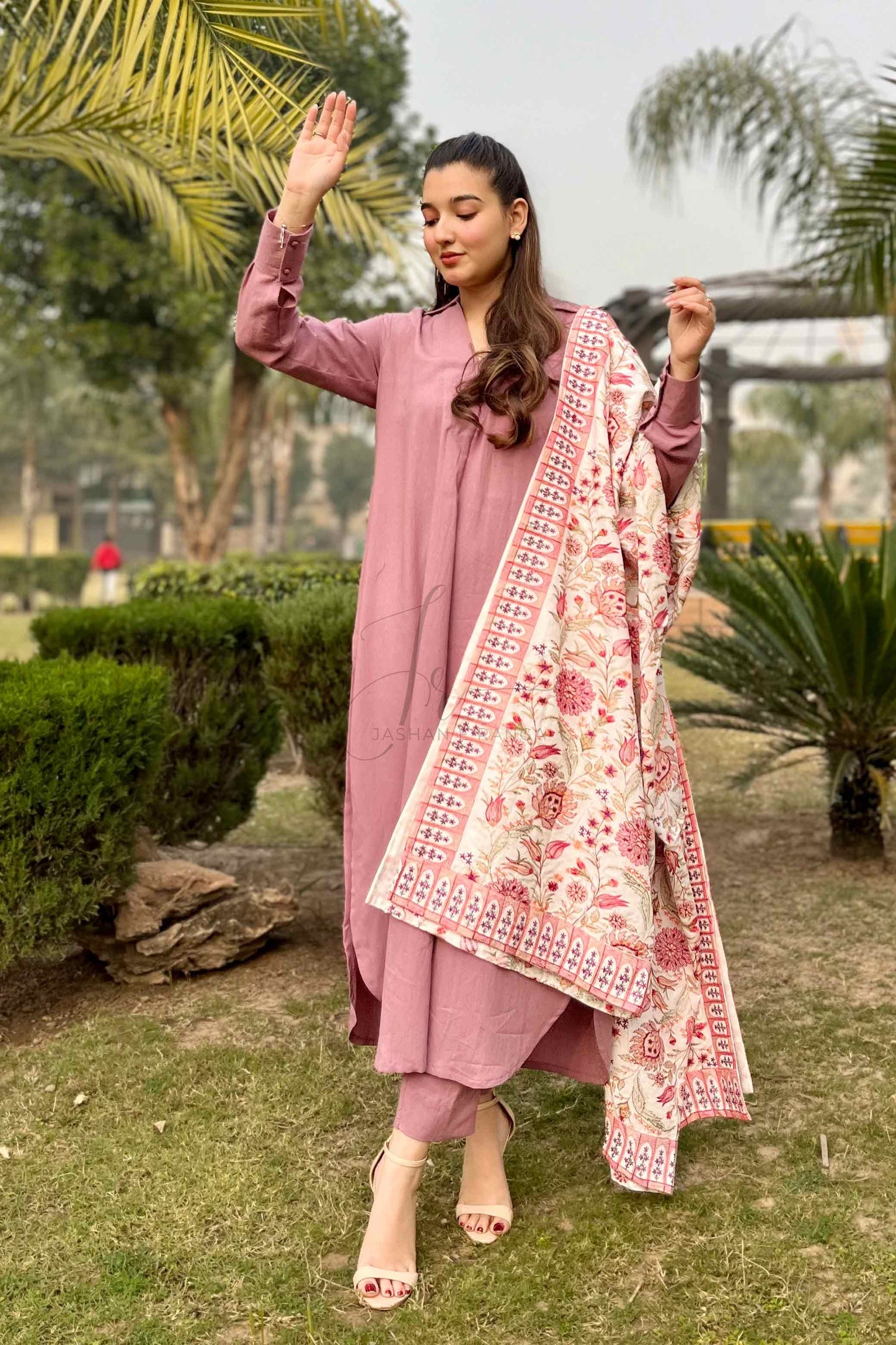 Premium Quality Full Embroidered Karandi Shawl