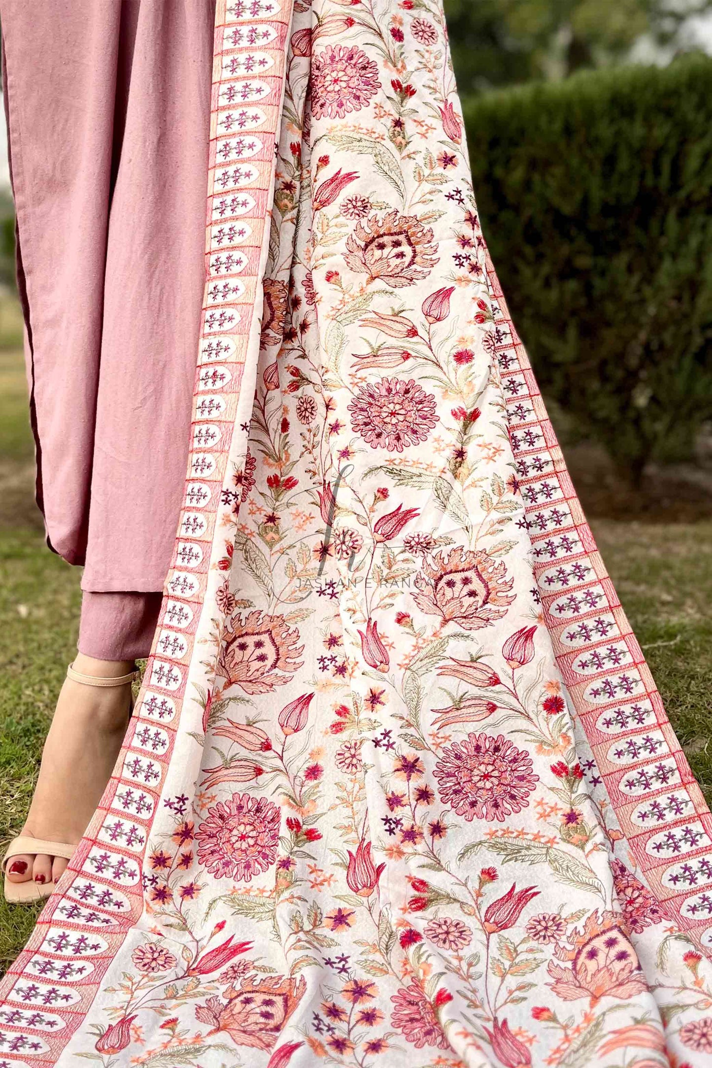 Premium Quality Full Embroidered Karandi Shawl