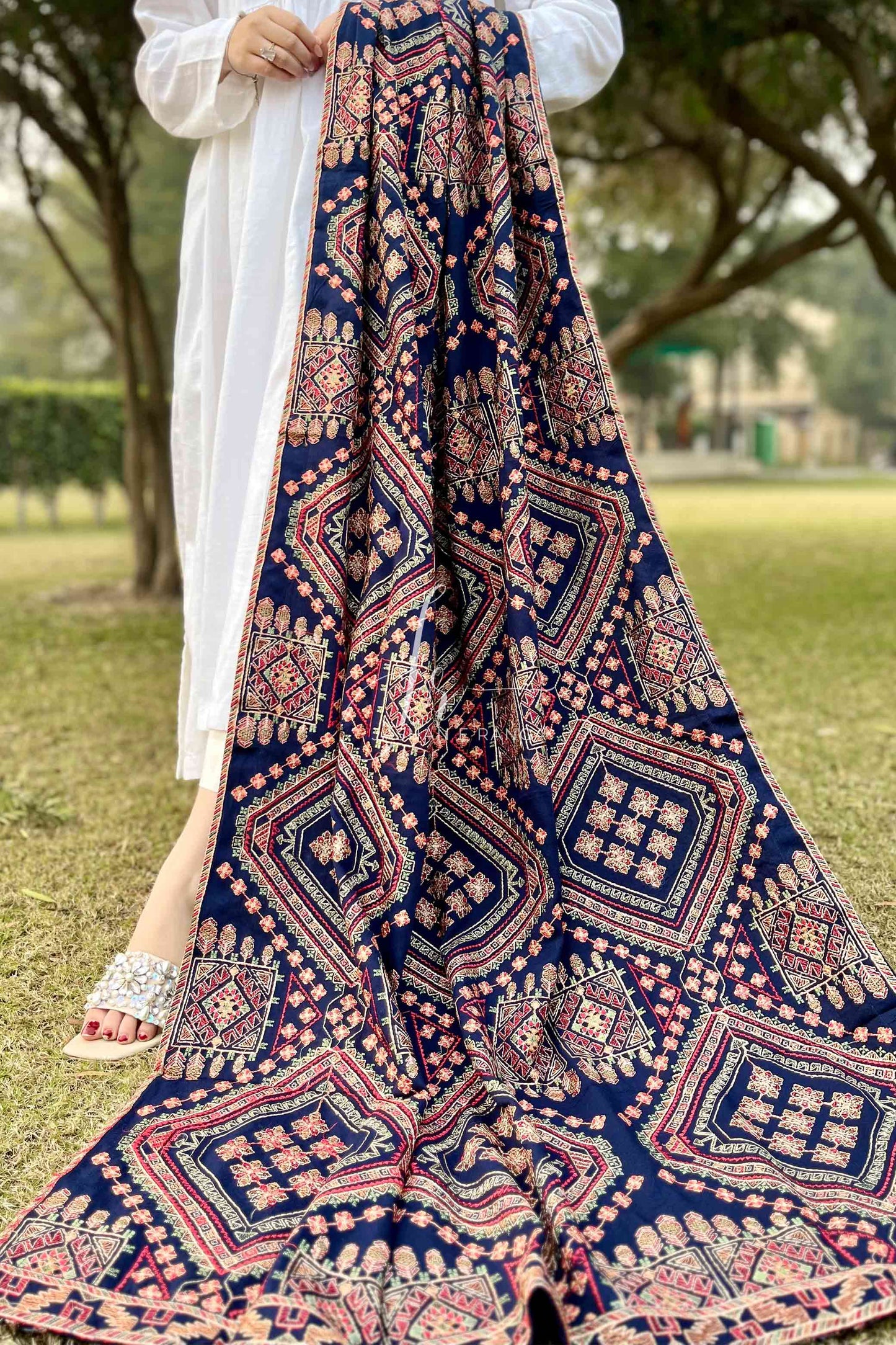 Stylish Winter's Full Embroidered Karandi Shawl