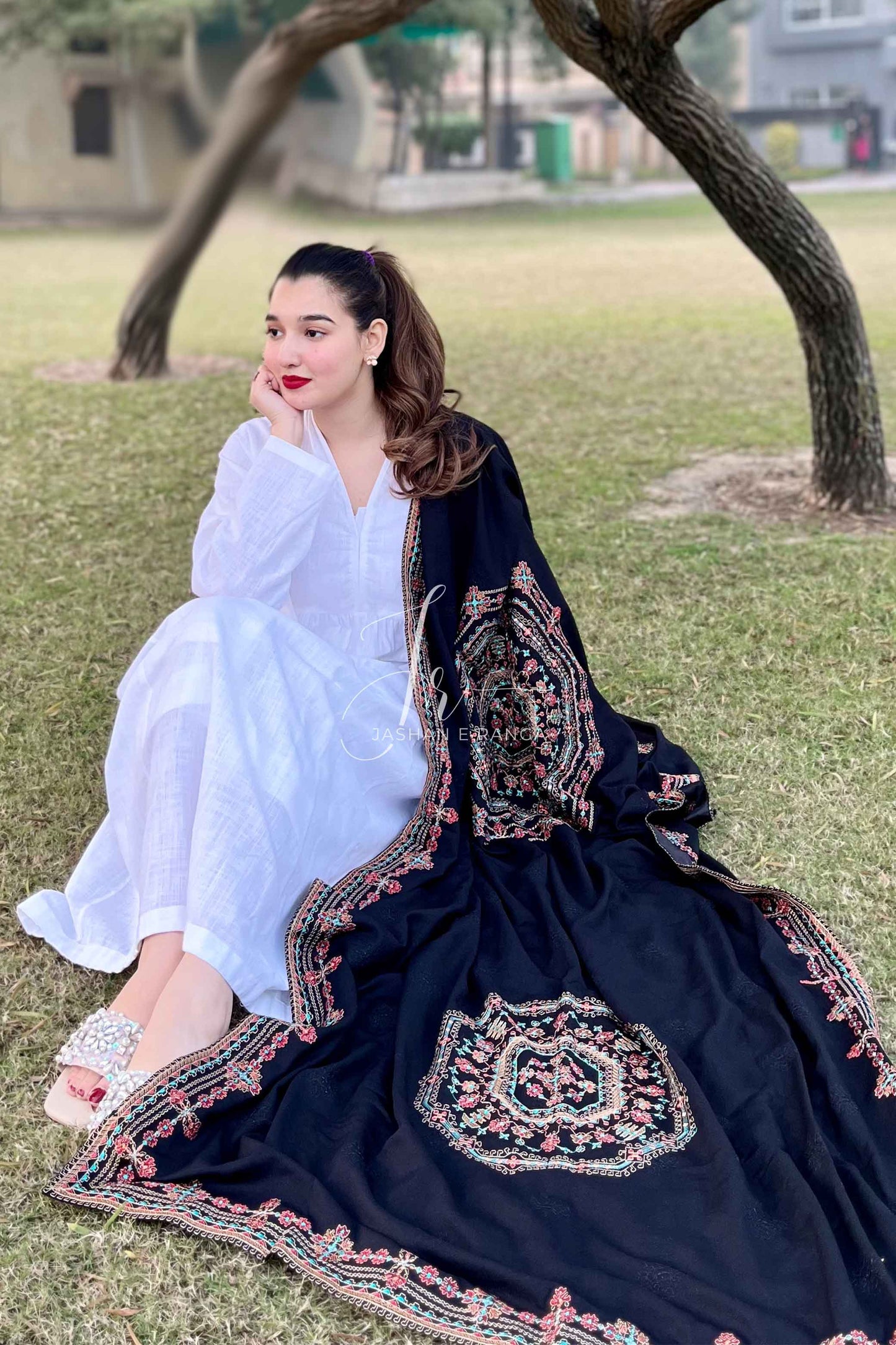 Embroidered Karandi Shawl for Winter Glam