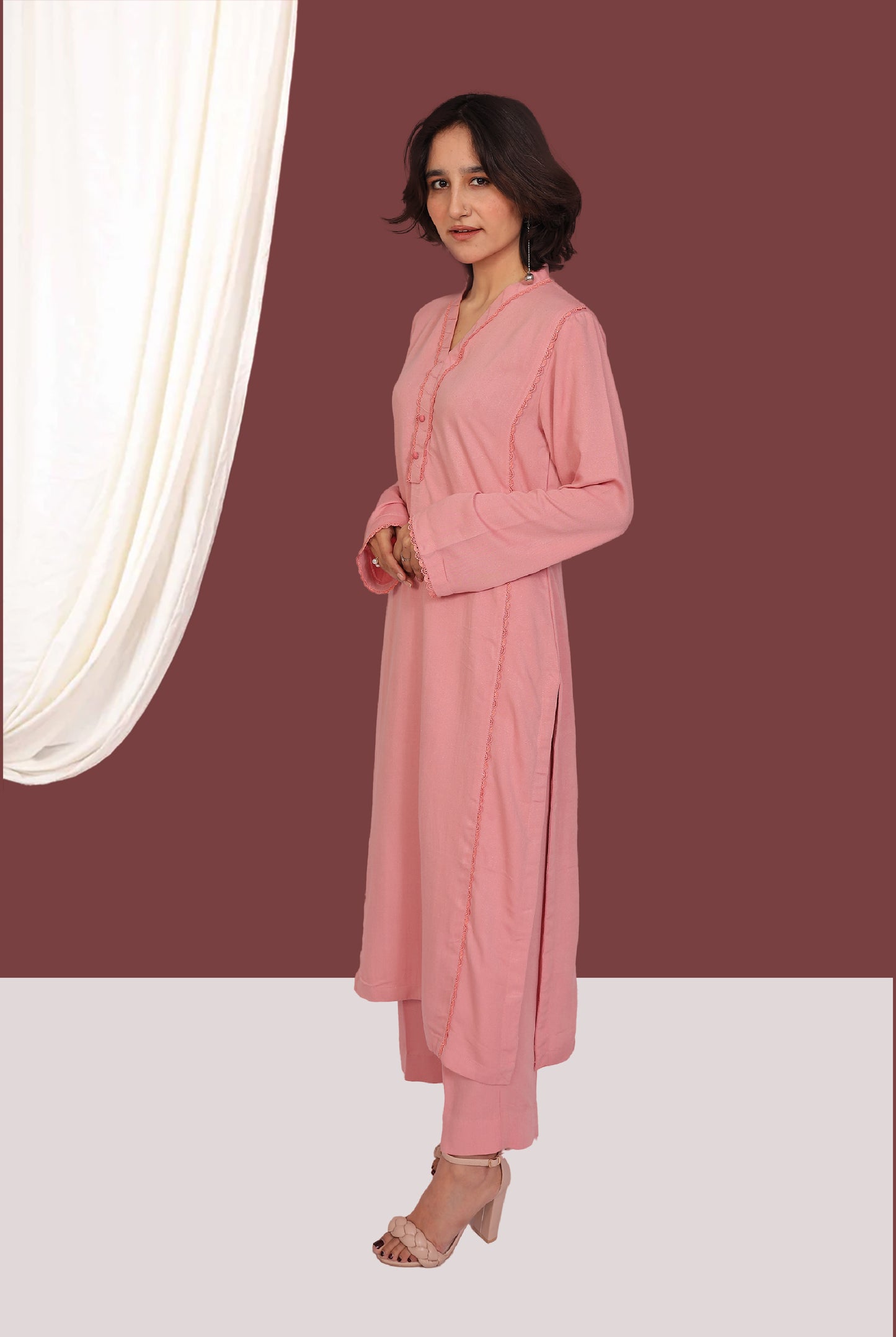 Rose pink (2- Piece Ready to Wear)