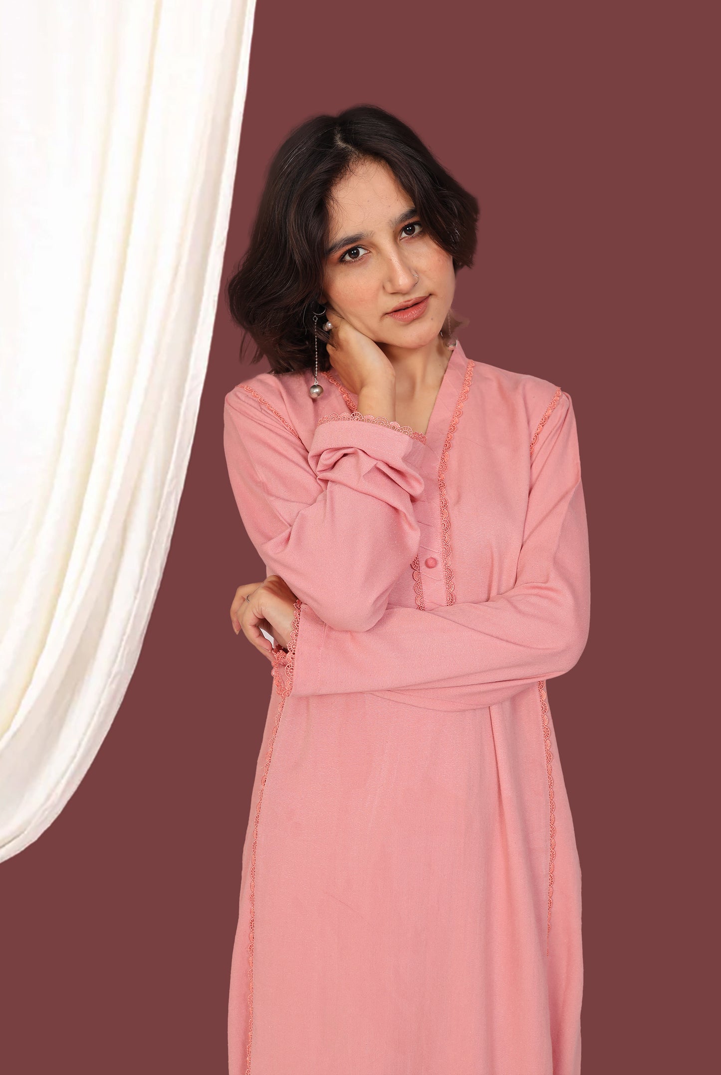 Rose pink (2- Piece Ready to Wear)