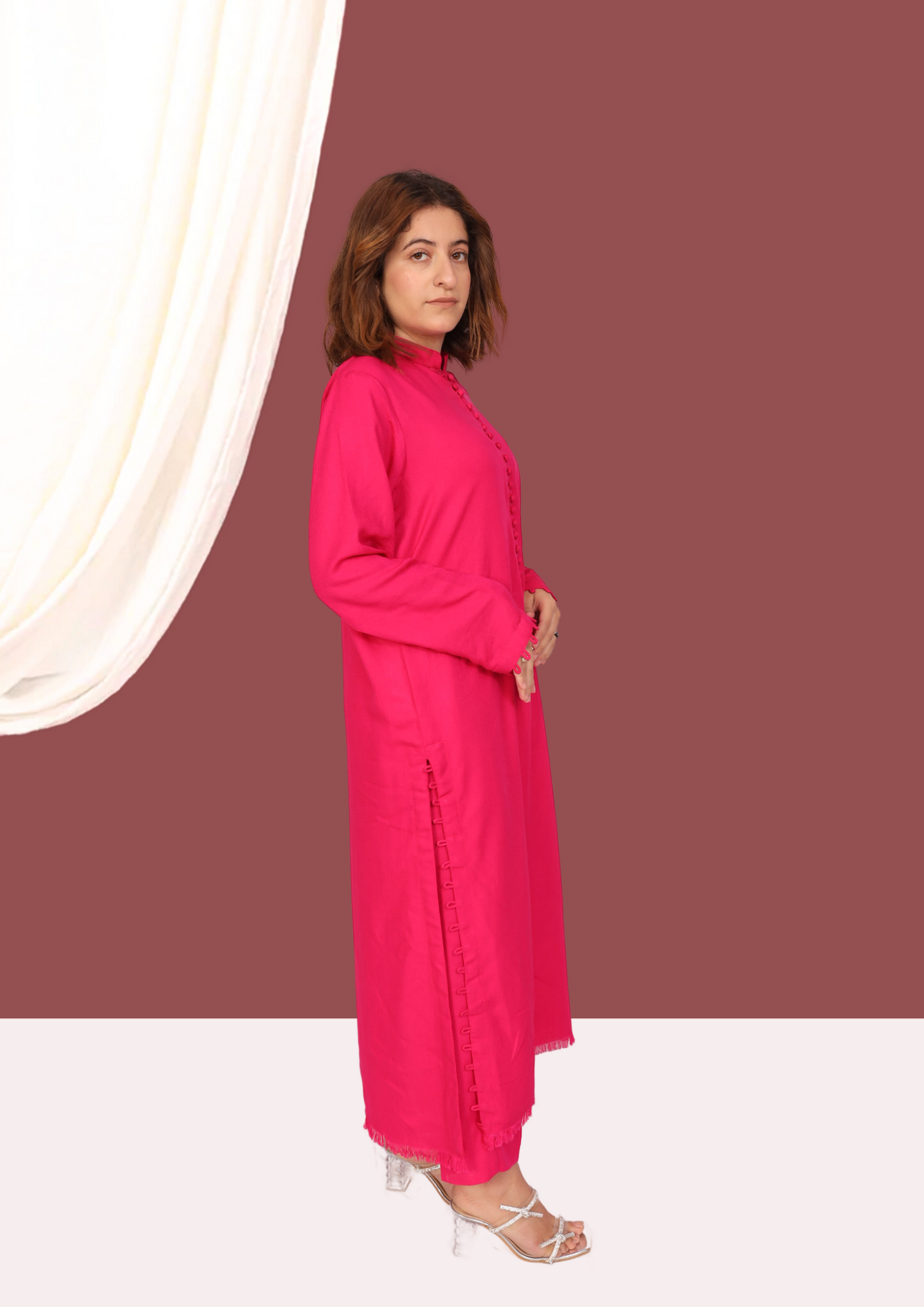 Pink Karandi (2- Piece Ready to Wear)