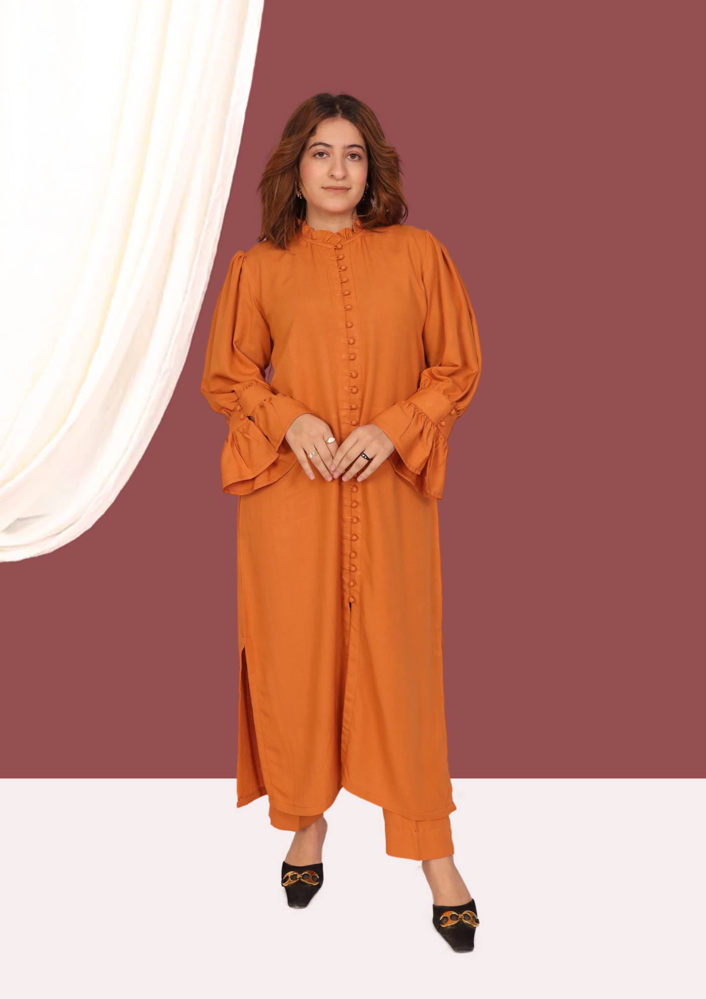 Mustard Karandi (2- Piece Ready to Wear)