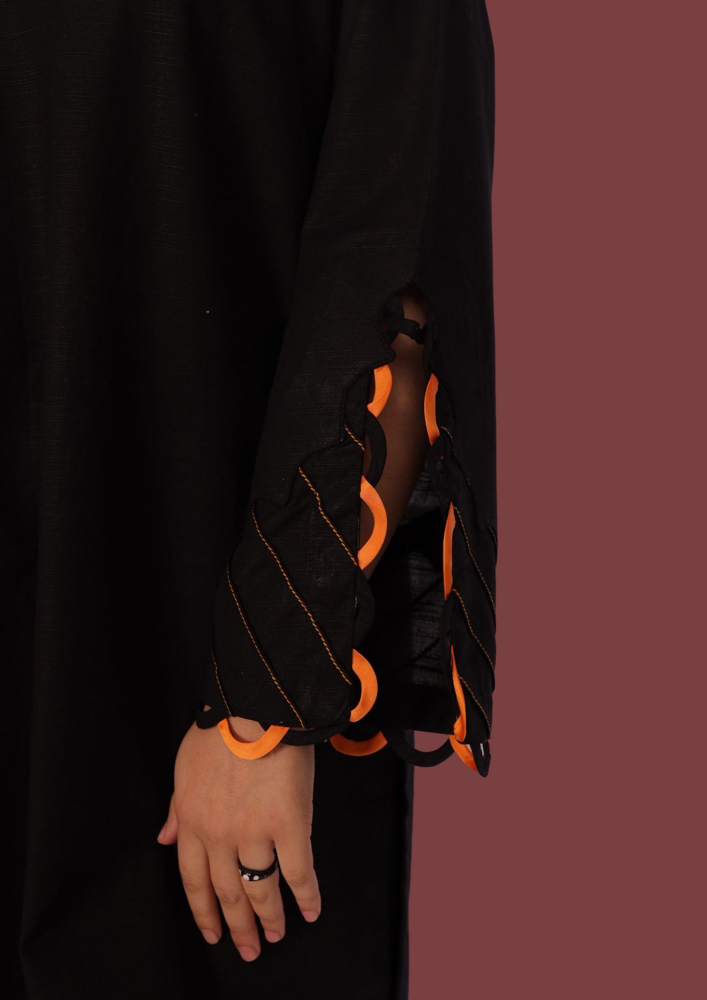 Black Khadar (2- Piece Ready to Wear)