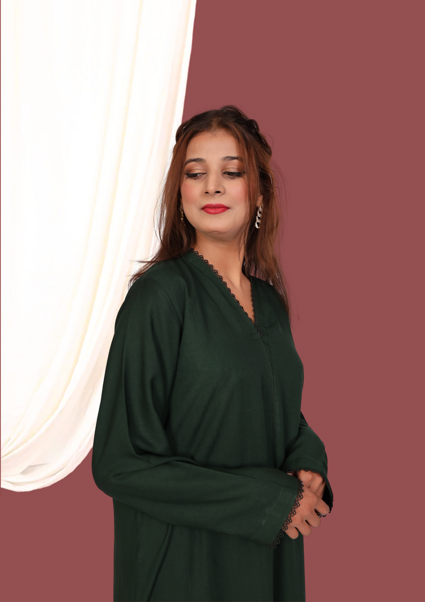 Green Karandi (2- Piece Ready to Wear)