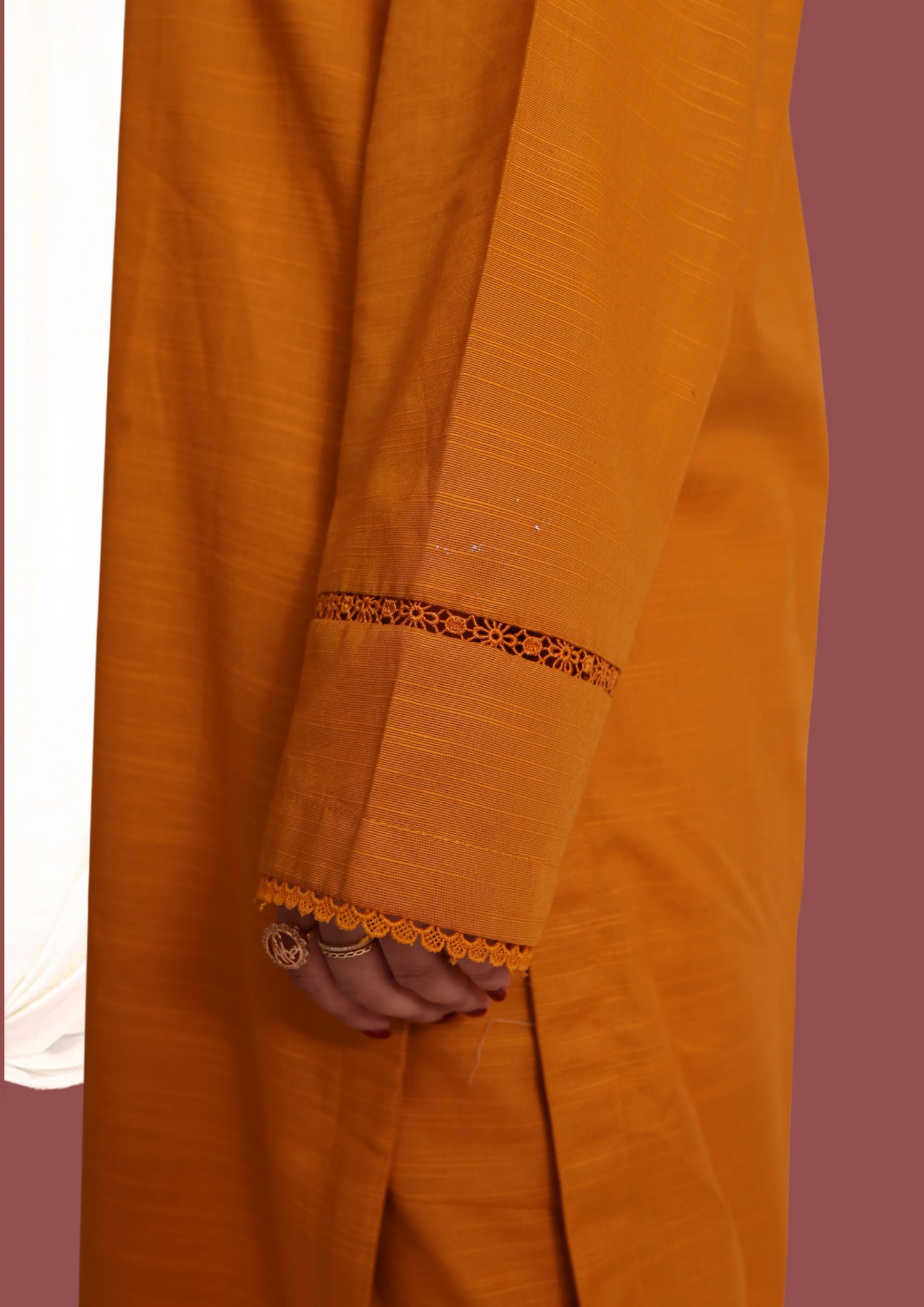 Mustard Khadar (2- Piece Ready to Wear)