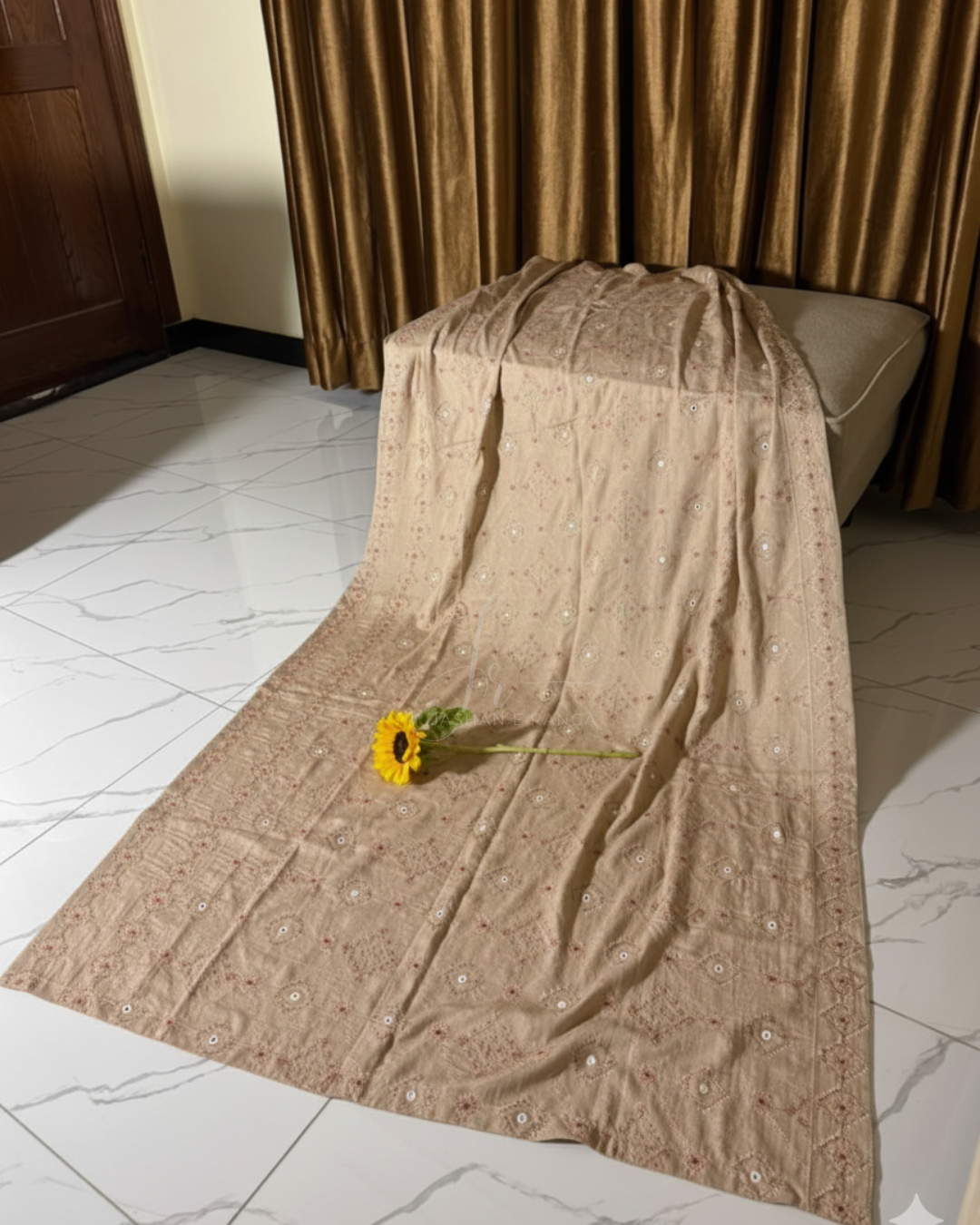 Premium Quality Embroidered Karandi Shawl