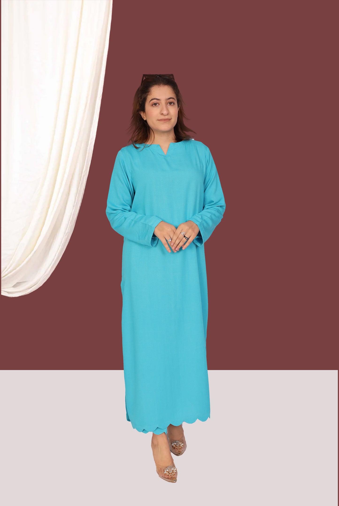 Ferozi Karandi (2- Piece Ready to Wear)