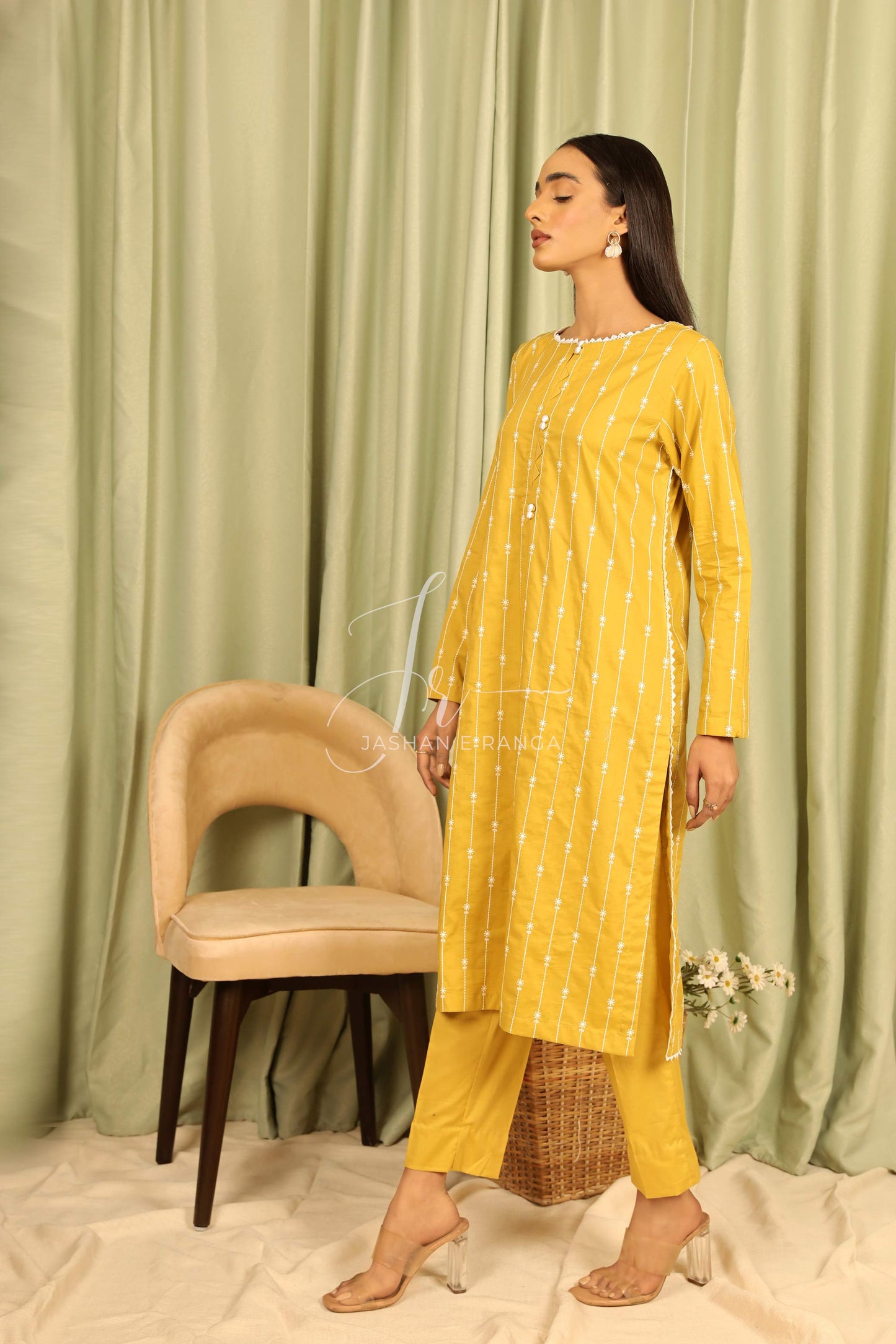 DolleroLime Green ( 2-Piece ready to wear )