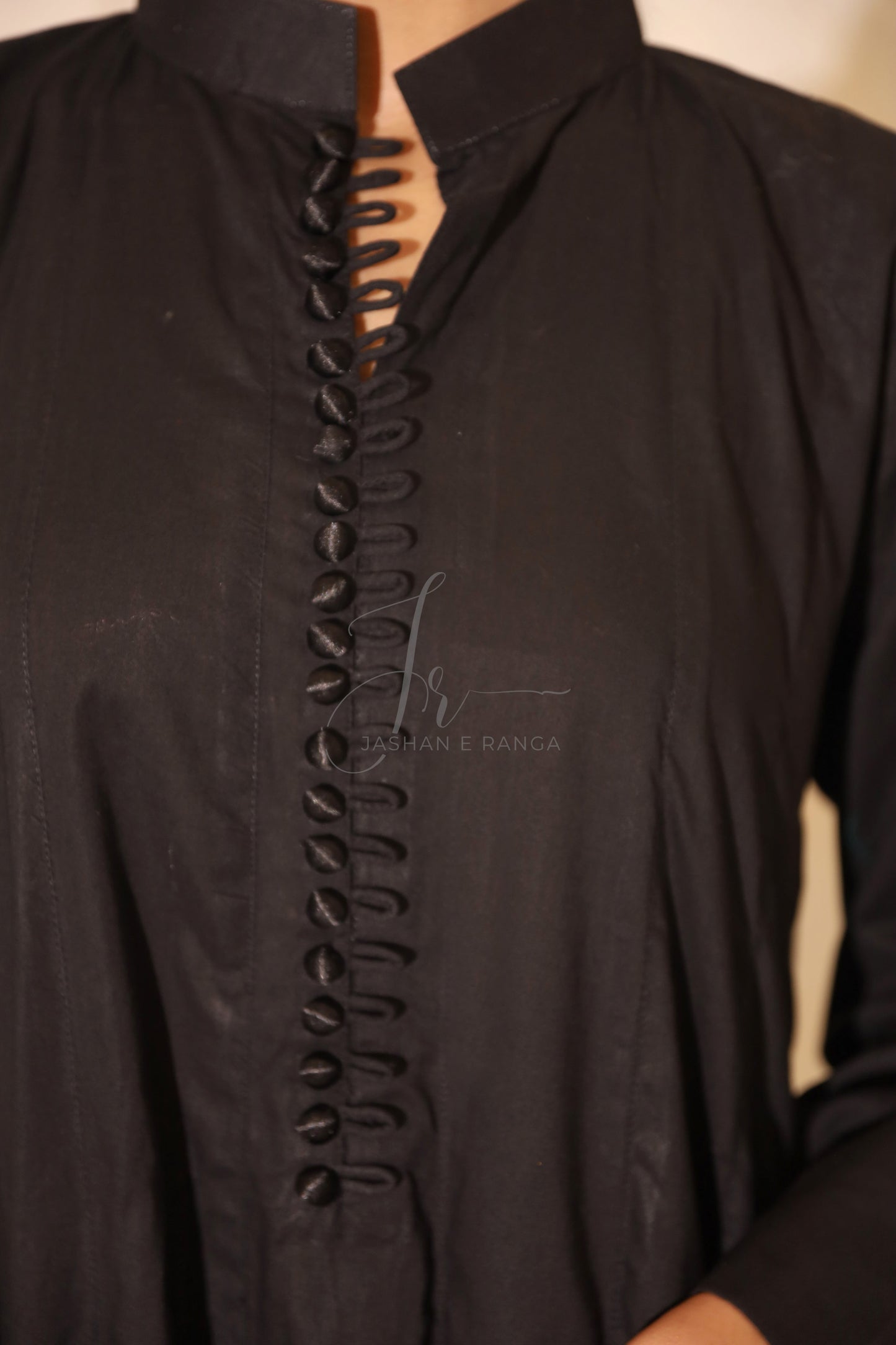 Black Karandi Flared Frock