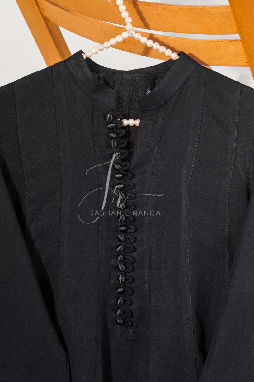 Black Karandi Flared Frock