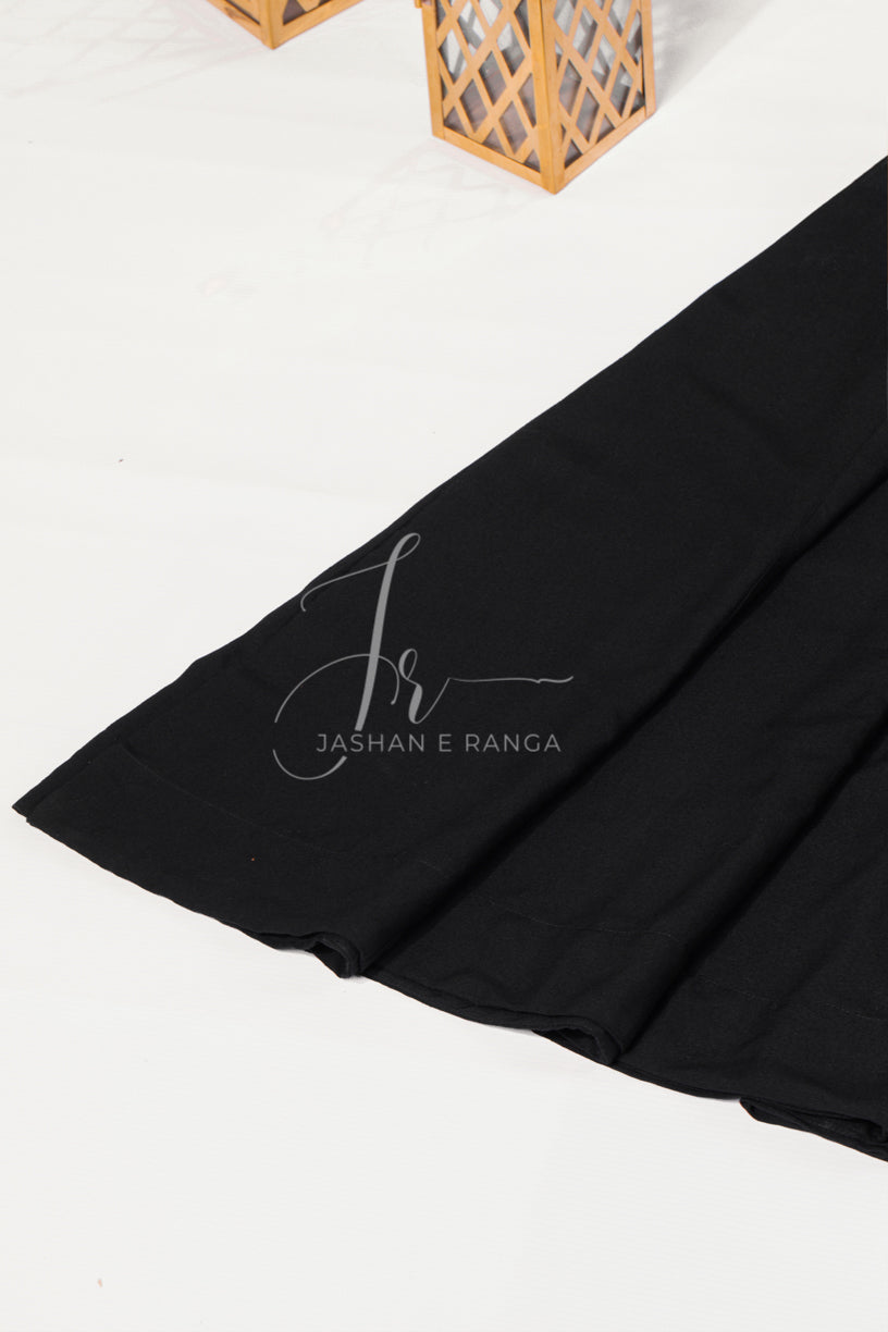 Black Karandi Flared Frock