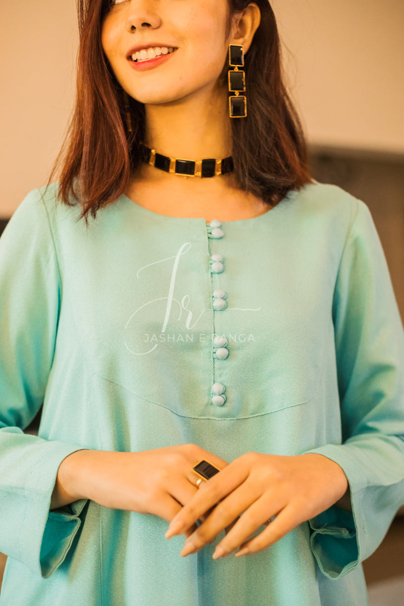 Ferozi Karandi Suit (2 Pc Ready to Wear)