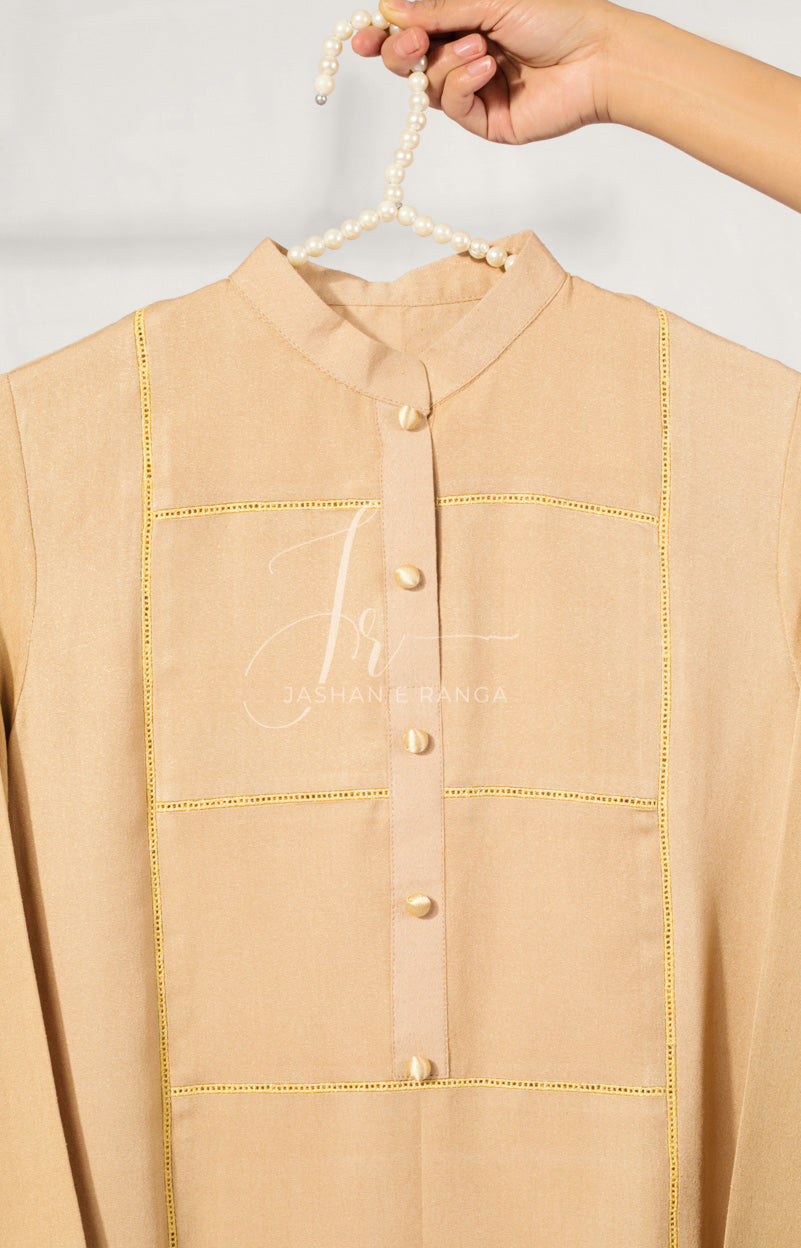 Collar Beige (2 Pc Ready to Wear)