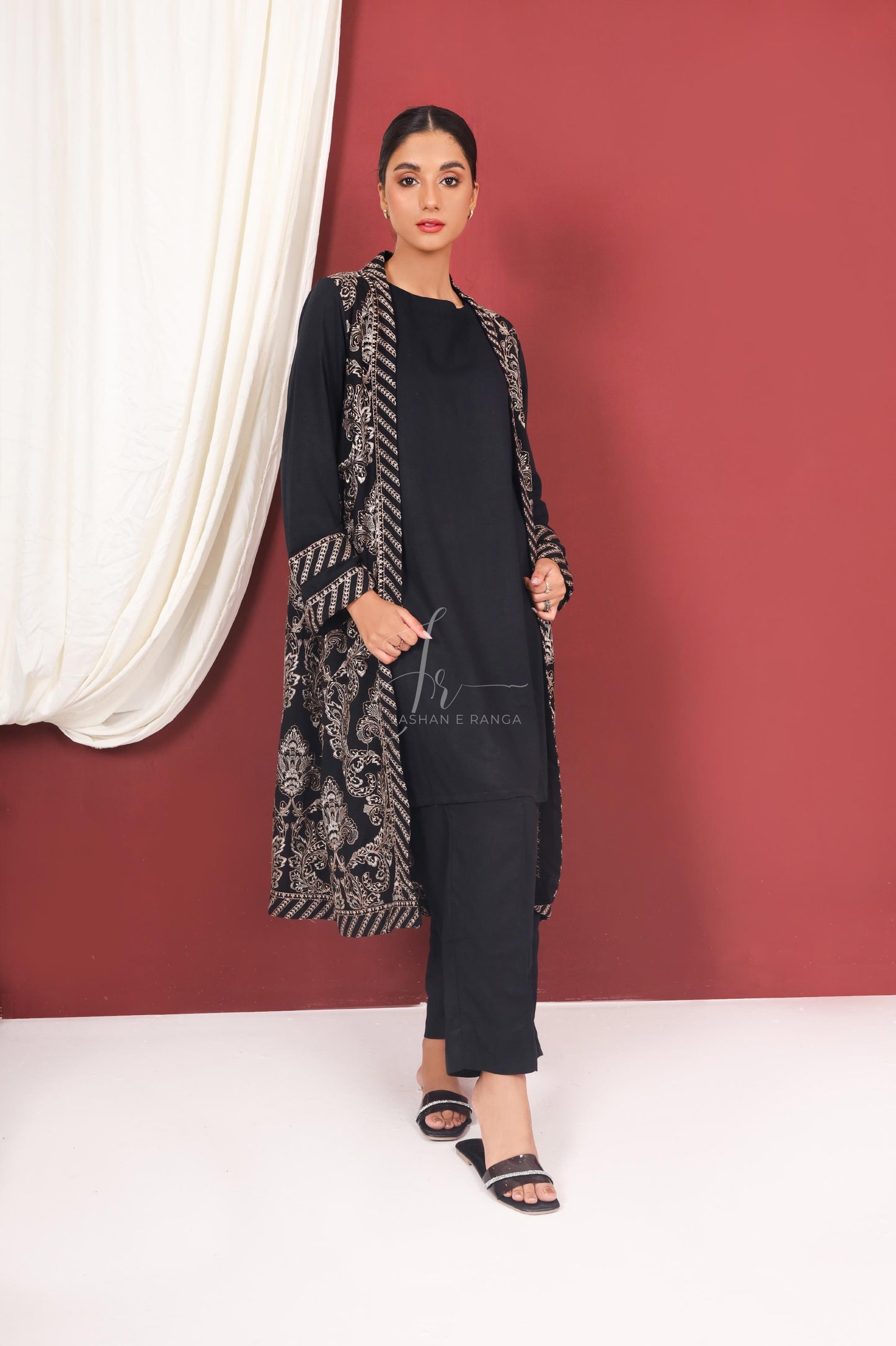 Black Barkan (3- Piece Ready to Wear)