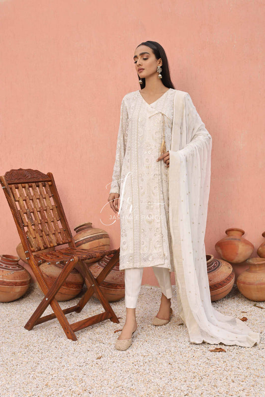 White Dust (3 Pc Ready to Wear)