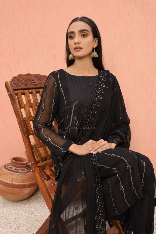 Black Spark (3 PC Ready to Wear)